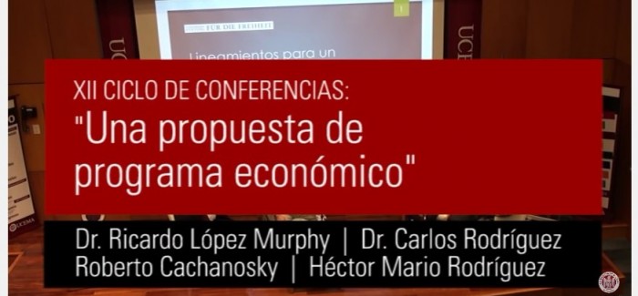 Video con la presentación del plan económico y posterior debate